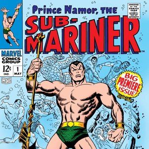 Sub Mariner 1 Comic Cover silk canvas Fabric Poster (36" x 24")